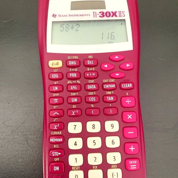 Texas Instruments TI-30X IIS Scientific Calculator NO Cover - Pink Fuchsia - Picture 1 of 3
